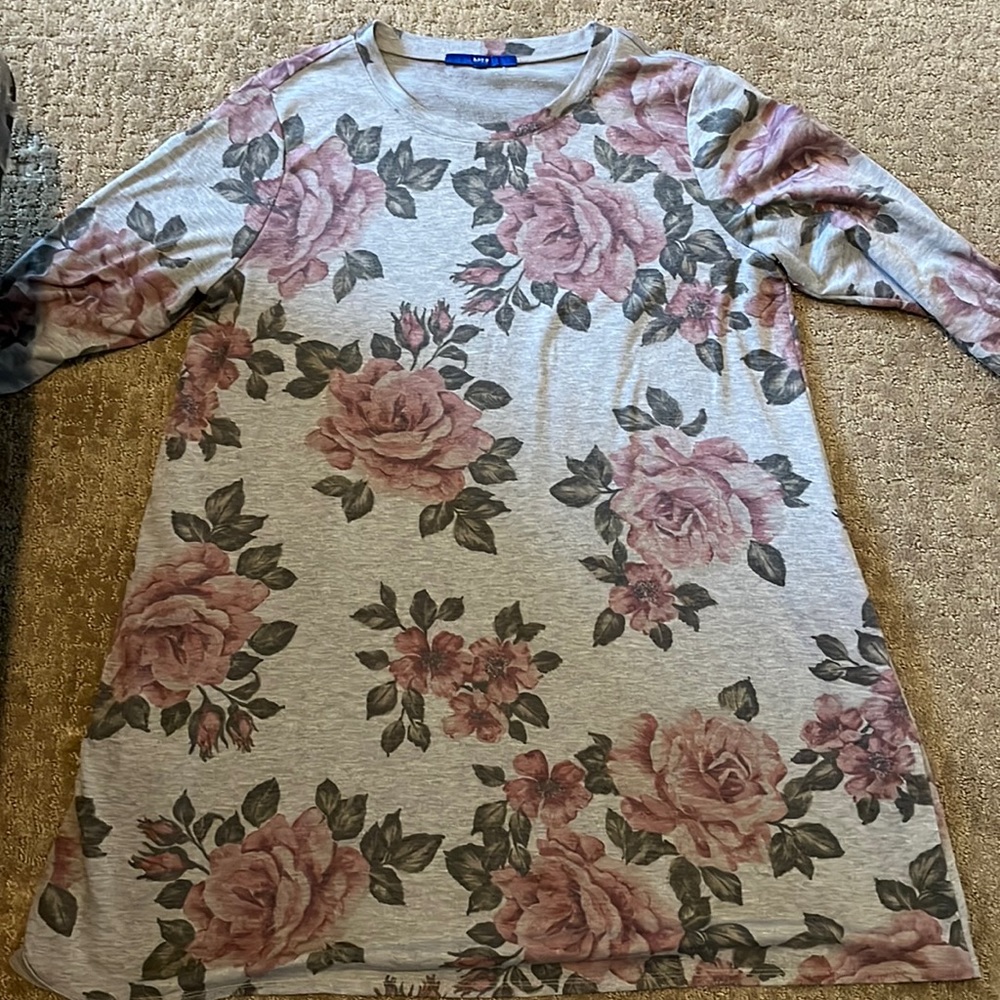Apt. 9 Rose shirt dress with pockets